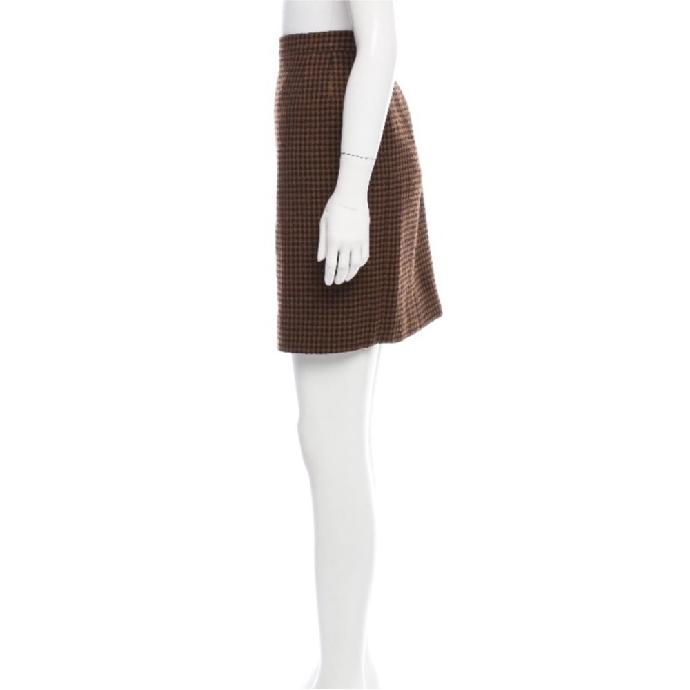 Chanel Wool Patterned Jacket w/ Belt & CC Buttons and Skirt in Large Set - Picture 7 of 8